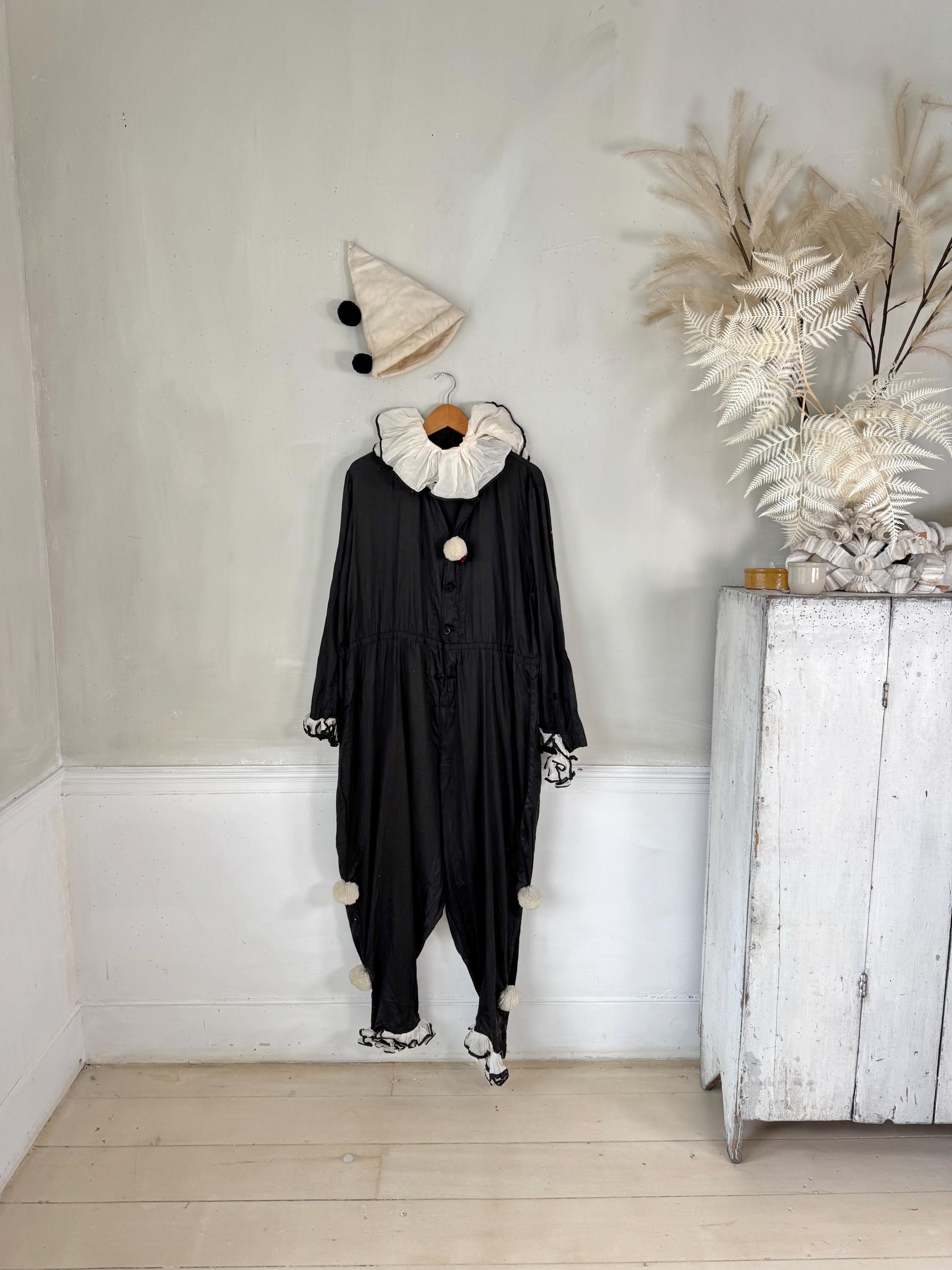 RARE Vintage Pierrot Clown Costume 1930s French Vintage Clothing