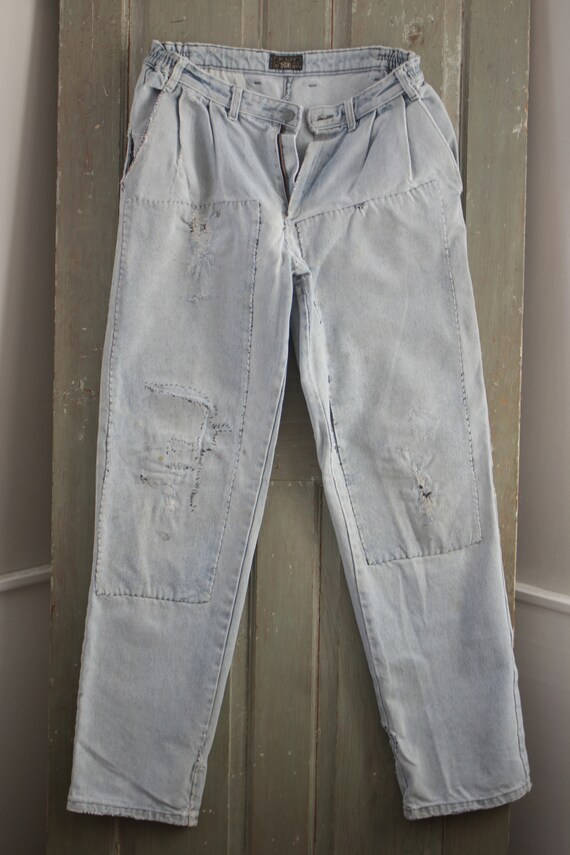 French Jeans work wear workwear blue early denim … - image 4