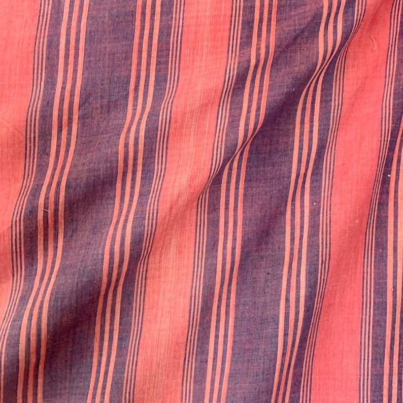 133 X95 LARGE Antique French 1820 Furnishing Fabric Stripe | Etsy