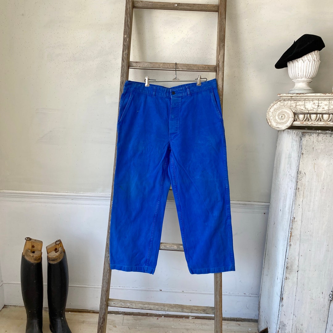 Pantalon Vintage Taille Haute 38 - Blanc - Polyester - Neuf Sans étiquettes