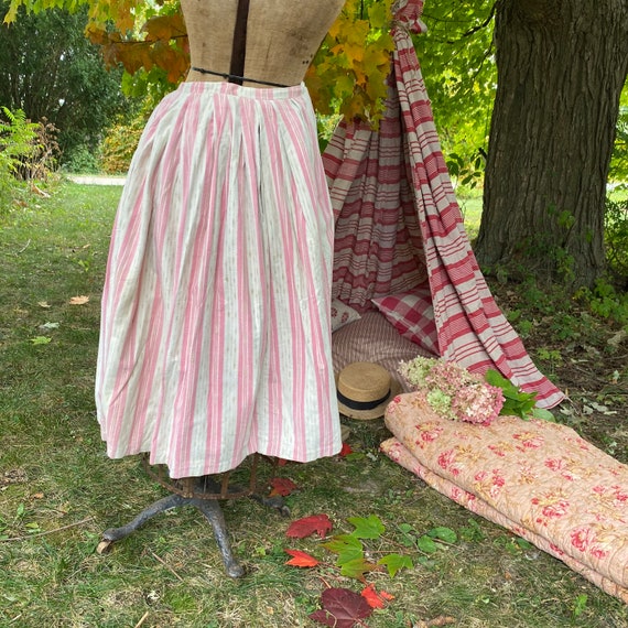 Pink French Antique French petticoat brushed cotto