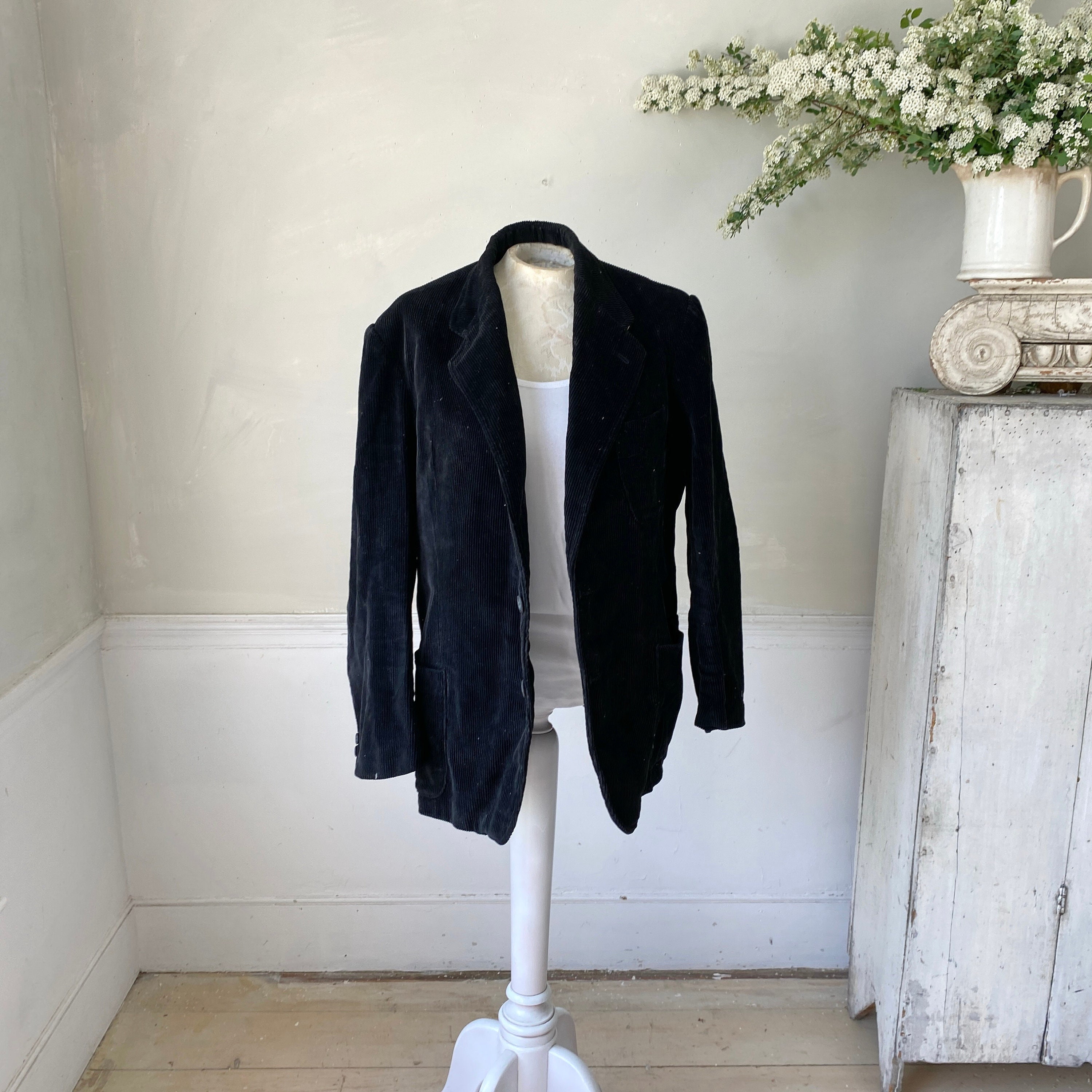 Vintage Black Corduroy Jacket - Etsy Vintage Black Corduroy Jacket - Etsy