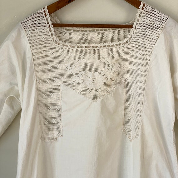 AMAZING Lace American Antique Woman's nightdress … - image 4