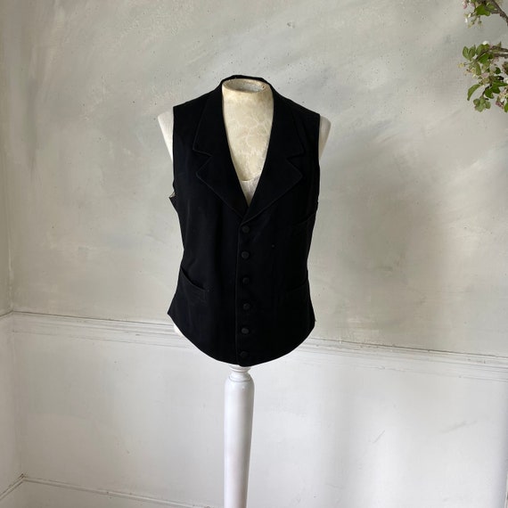 Men's Wool Vest Dinner Vest Tuxedo Vest French wo… - image 2