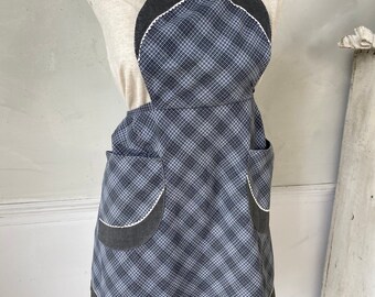 CUTE! 1930s Apron Kitchen Wear Workwear Vintage French Apron