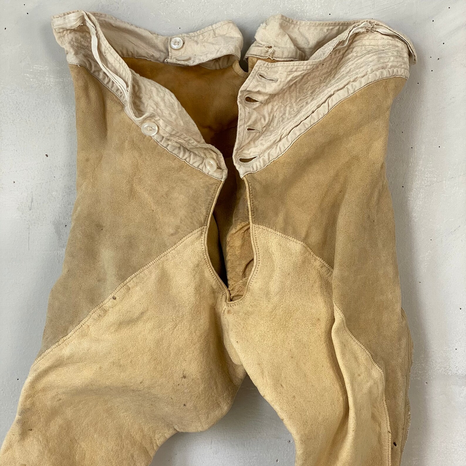 French Antique Suede Long Johns 18901910 Winter Layer Etsy