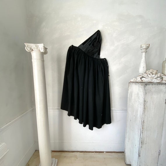 AMAZING Hooded Antique Cloak Cape French black wo… - image 1