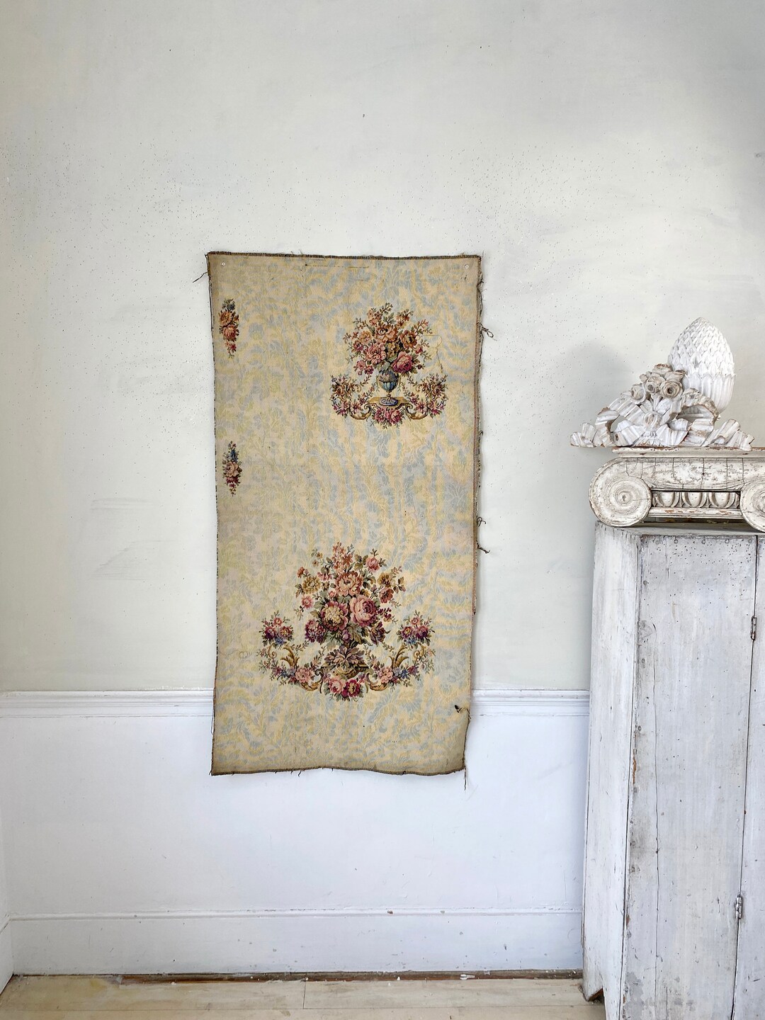 Antique Chair Upholstery Brocade Woven Nouveau 1926 French Jacquard