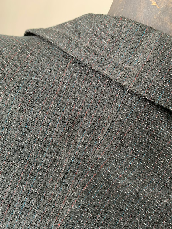 Vintage Tweed Jacket French Light Wool Coat Early… - image 5