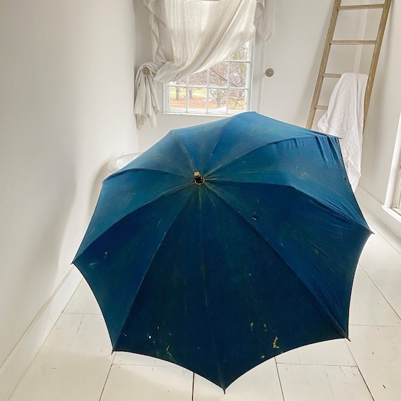 Antique ART Shepherd's Umbrella French Parasol In… - image 2