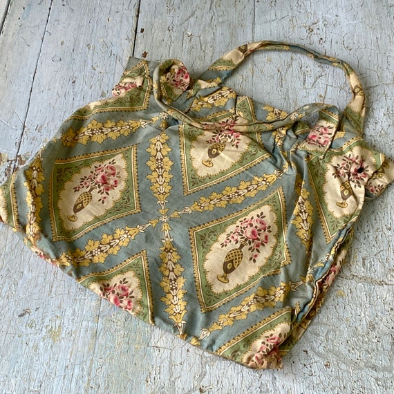Antique 1920 Sewing hand bag fabric material old … - image 5