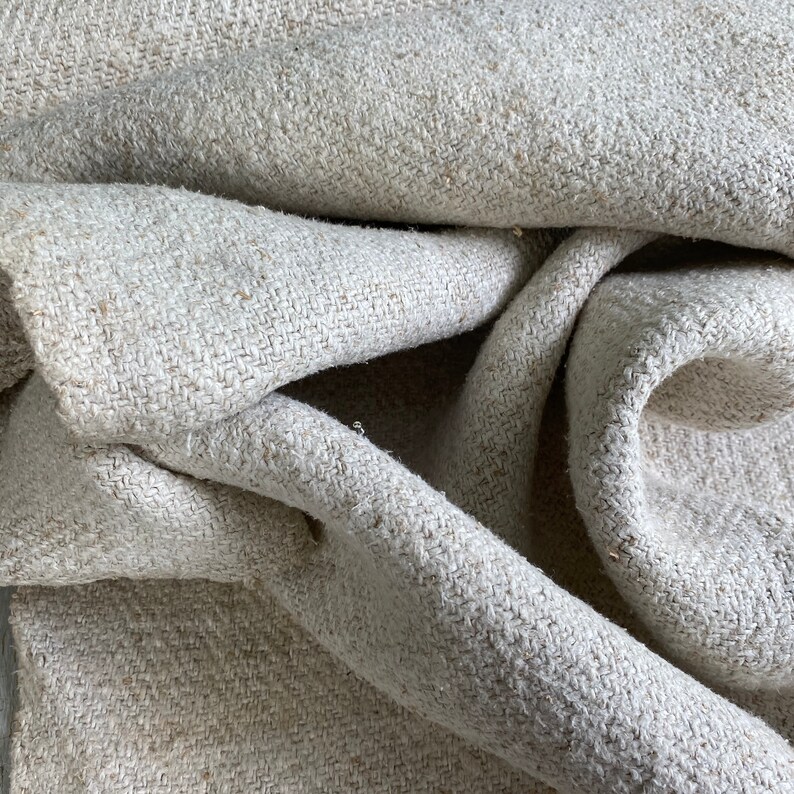 Homespun Linen Hemp Heavy Nubby Antique European Fabric - Etsy Canada