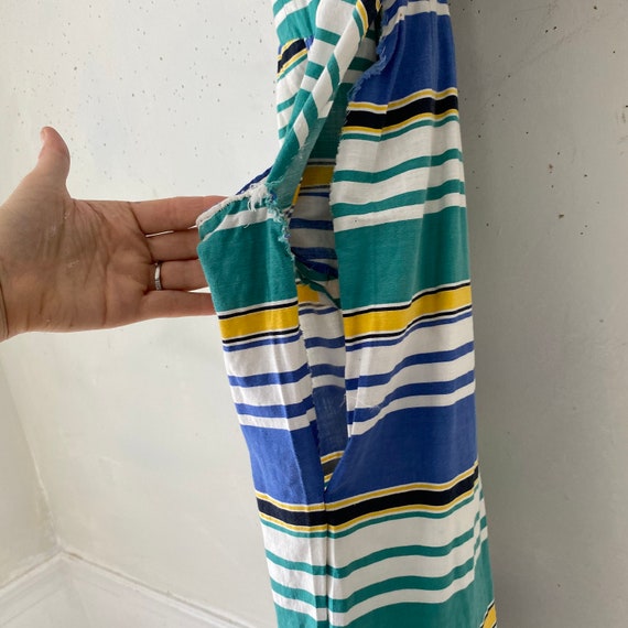 1960's striped dress housedress French vintage cl… - image 7