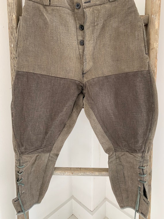 PATCHED pieced worn GORGEOUS Vintage Riding Pants… - image 3