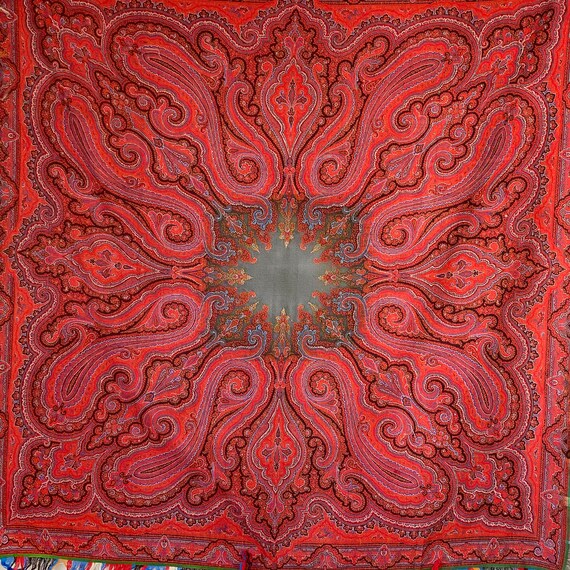 Kashmir or paisley 1819 Antique French paisley sc… - image 6