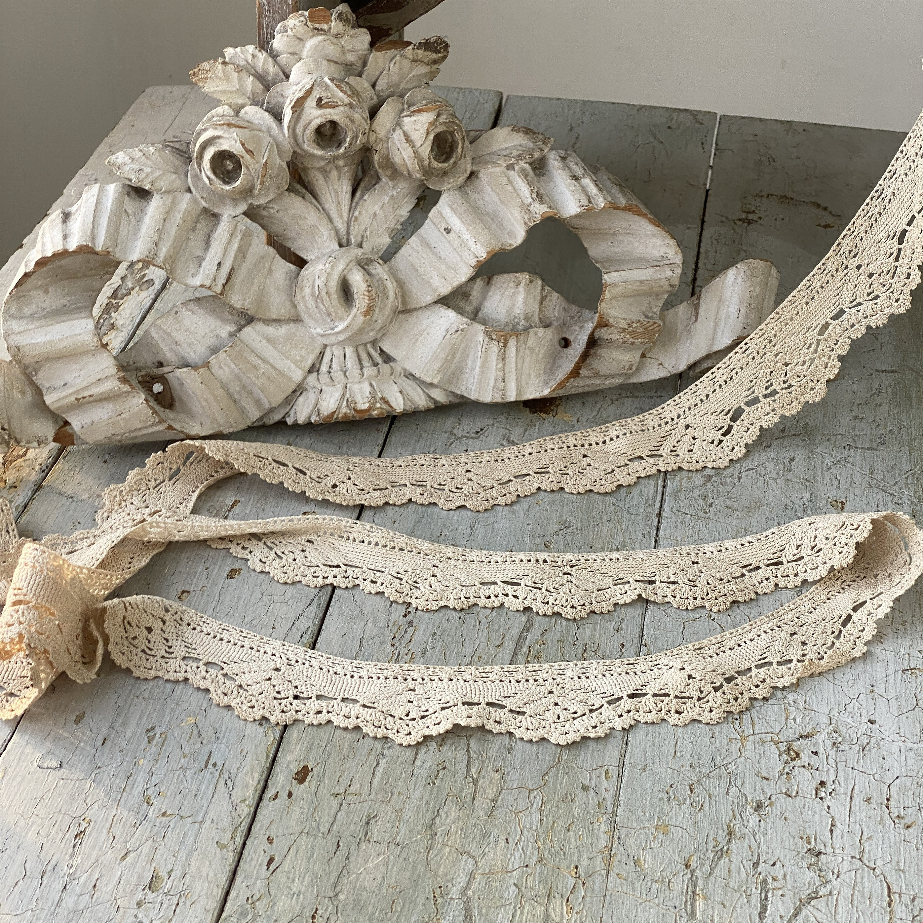 2.9ヤード ヴィンテージ VTG フレンチレース トリム パスマントリー