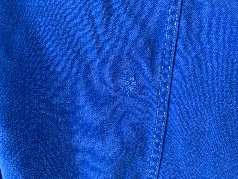 Vintage French Prussian Blue Jacket Farmer's Work Clothing Faded workwear Coat image 6