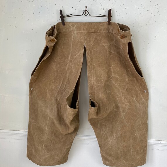 パンツ 30s French Vintage Cotton Linen Trousers 30's] French Vintage Linen Work Pants