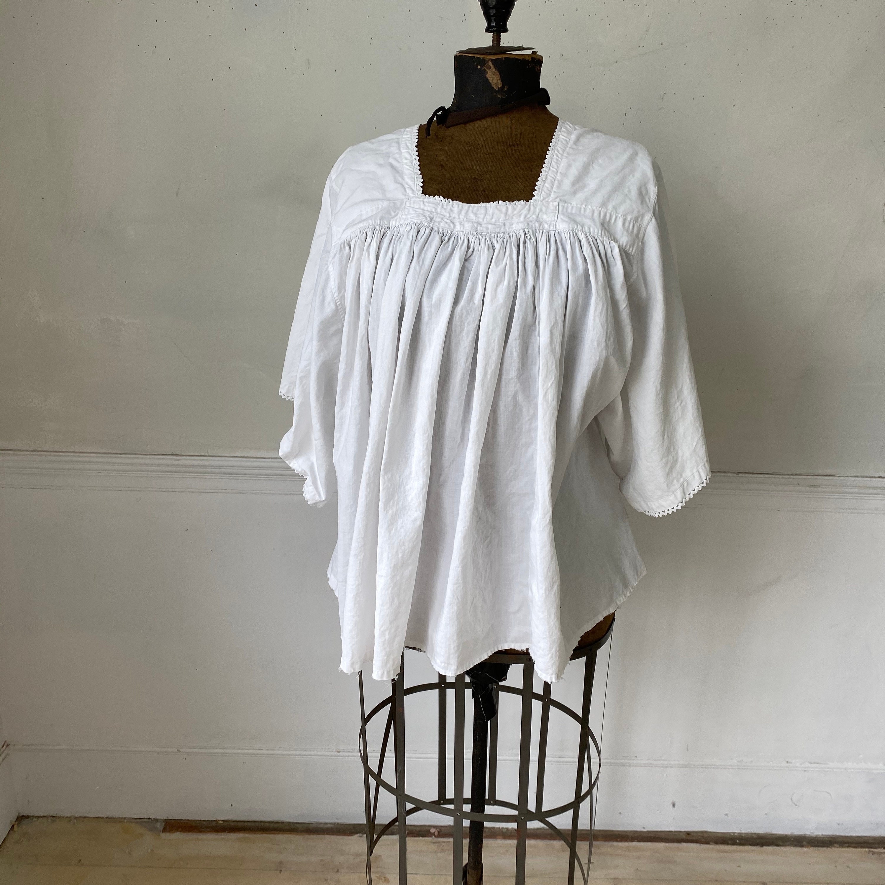 French CHOIR shirt Vintage White Blouse with lace RARE | Etsy