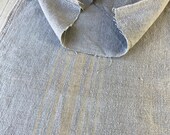 Dyed Blue Grain Sack Linen Fabric Blue bag pillow sack Feedsack Rustic Grainsack Vintage hemp textile European
