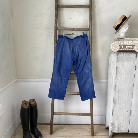 Vintage Antique French Trousers Pants Workwear Wo… - image 8