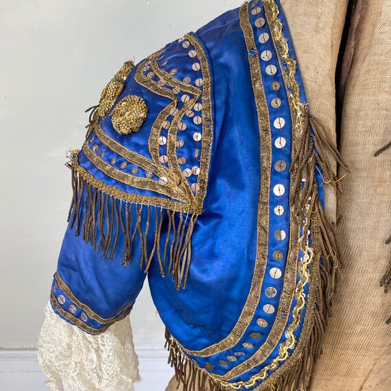 Antique Blue Silk Opera Costume San Carlo Opera C… - image 4