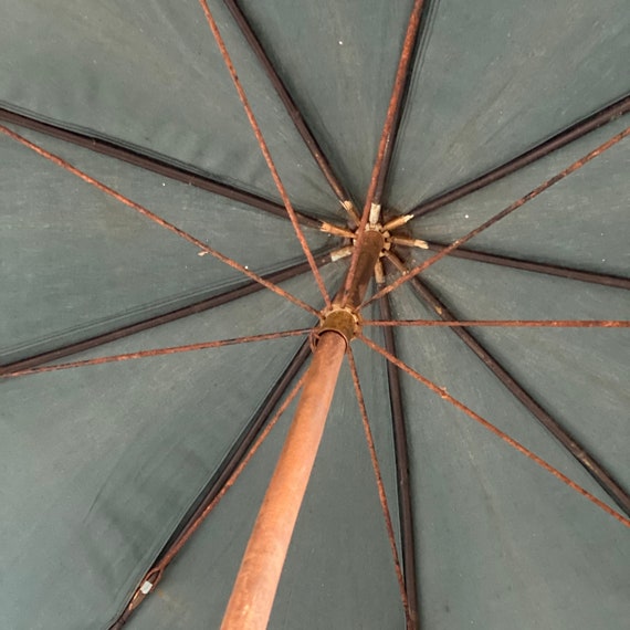 Antique ART Shepherd's Umbrella French Parasol In… - image 7