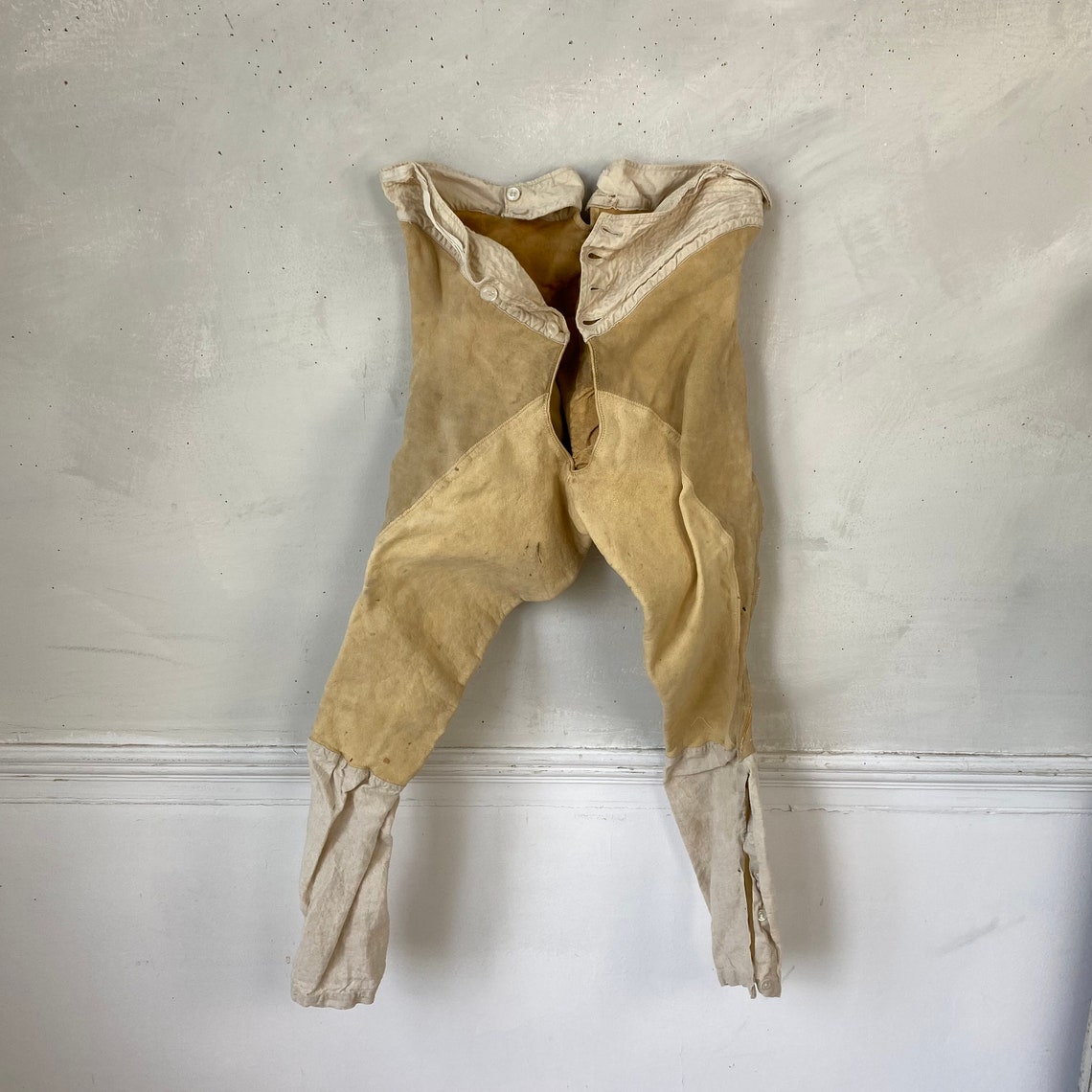 French Antique Suede Long Johns 18901910 Winter Layer Etsy