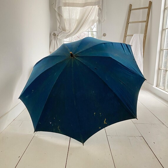 Antique ART Shepherd's Umbrella French Parasol In… - image 9