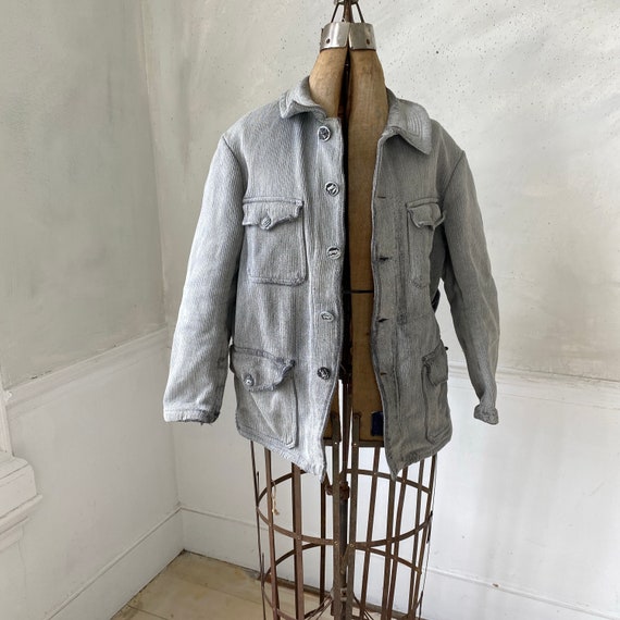 Vintage Hunting Jacket French Workwear  Coat with… - image 2