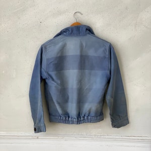 AMAZING WOW Vintage Jean Jacket French Blue Workwear Faded Antique Denim Distressed Coat image 1