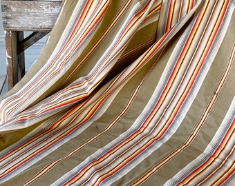 Distressed Damaged for sewing projects Antique French ticking fabric The Textile Trunk eco-friendly