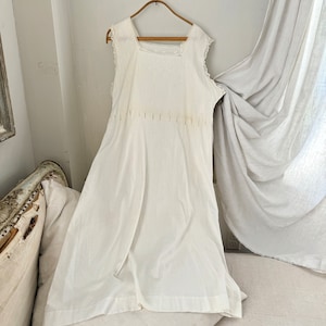 AMAZING Rare  deco collection 1910&#39;s French white silk slip lingerie woman&#39;s  vintage clothing nightdress night dress nighty handmade