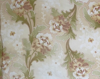 Antique Art Nouveau Multidirectional pattern faded beautifully with time fabric material eco-friendly