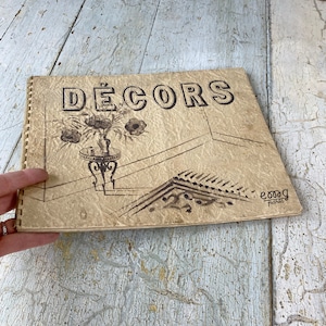 1937 Paris interiors Parisian French Decor book Historical document BEAUTIFUL vintage furniture beds wallpaper fabric eco-friendly