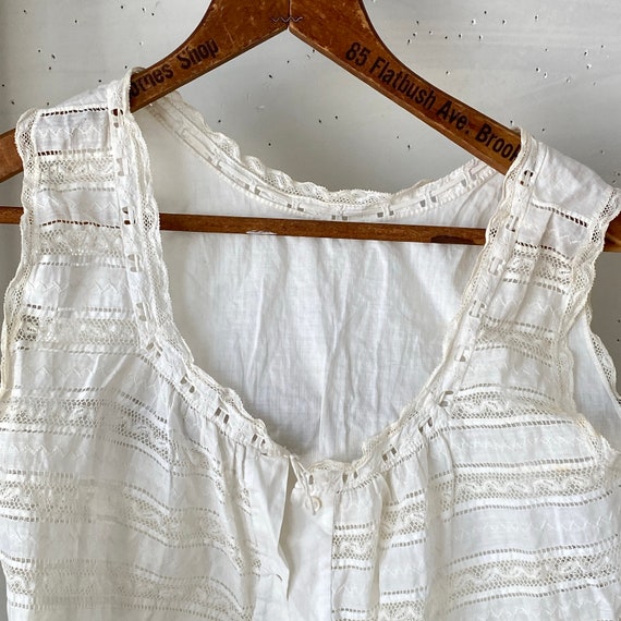AMAZING antique American white cotton blouse 1900… - image 5
