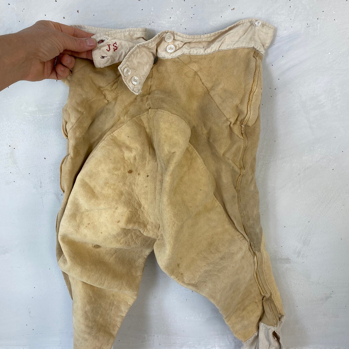 French Antique Suede Long Johns 18901910 Winter Layer Etsy