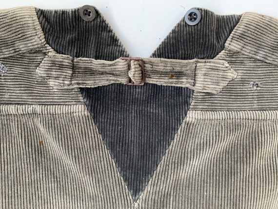 Vintage Corduroy Pants French Workwear Trousers Gray-brown 45 - Etsy