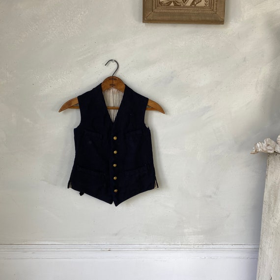 V*r様 1930s France wool check gilet V*r様 1930s France wool check gilet