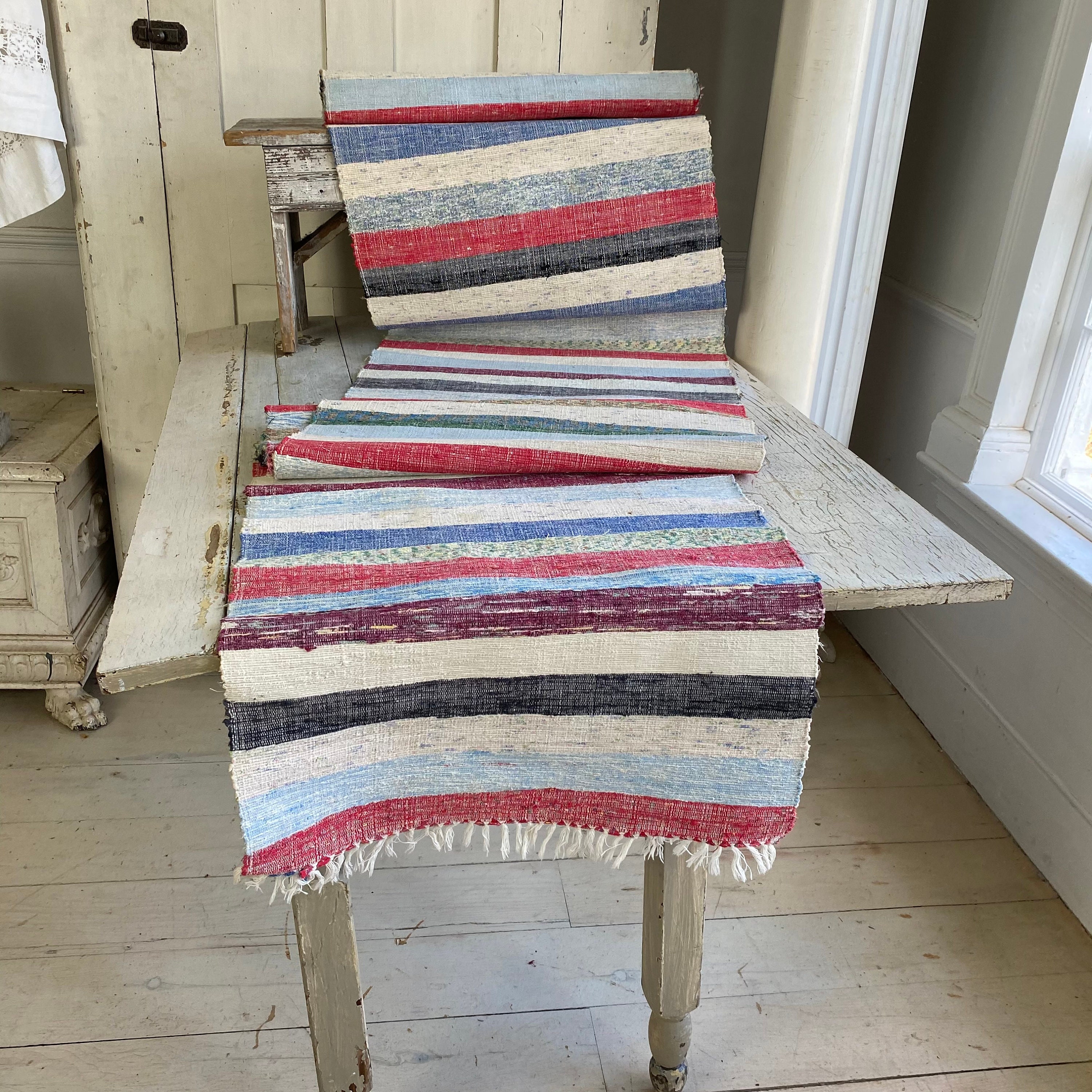 Vintage Rag Rug Vintage Stair Runner European Hand Woven Etsy