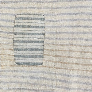 FR monogram PATCHED Vintage Grain sack Farmhouse rustic unique handmade antique hand woven linen French country Cottage chic grainsack VTG