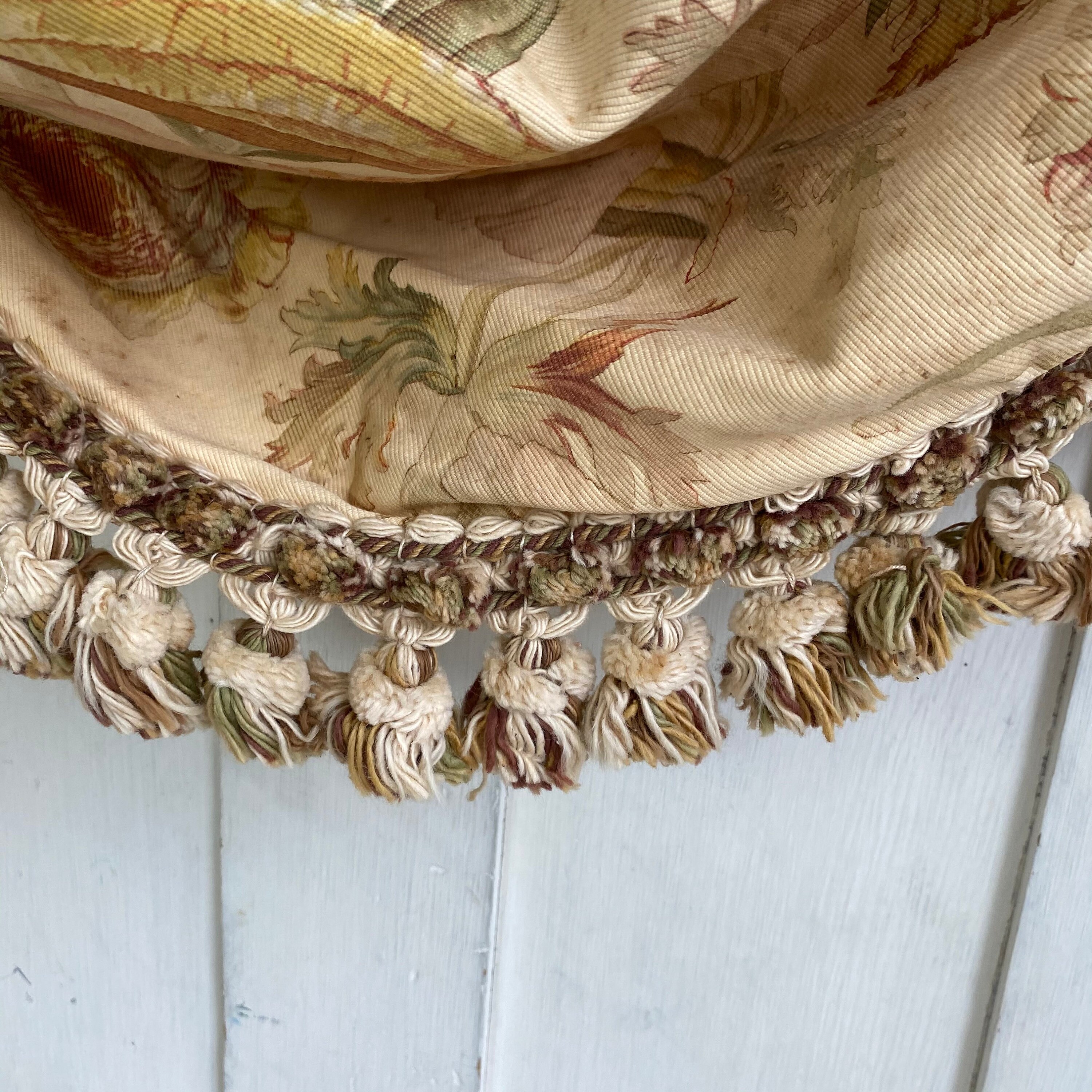 Festoon Bed Set Art Nouveau Faded Floral Fabric Antique French Etsy