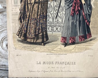 フランス アンティーク 挿絵 フランス製アンティーク 刺繍週刊誌1900年発刊3冊