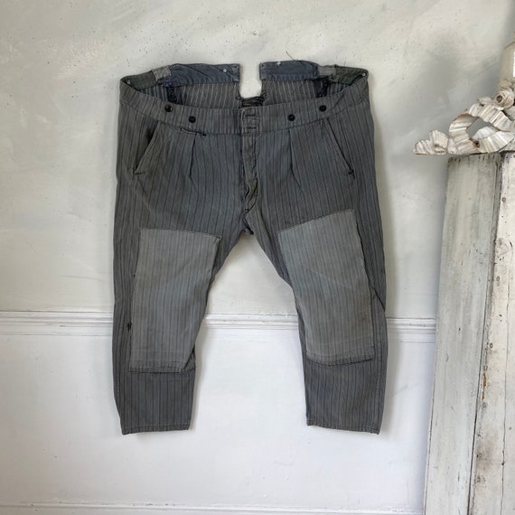 【Deadstock】 60s French Cotton Work Pants 34W) 1960's KIDUR Faded cotton work trousers French work