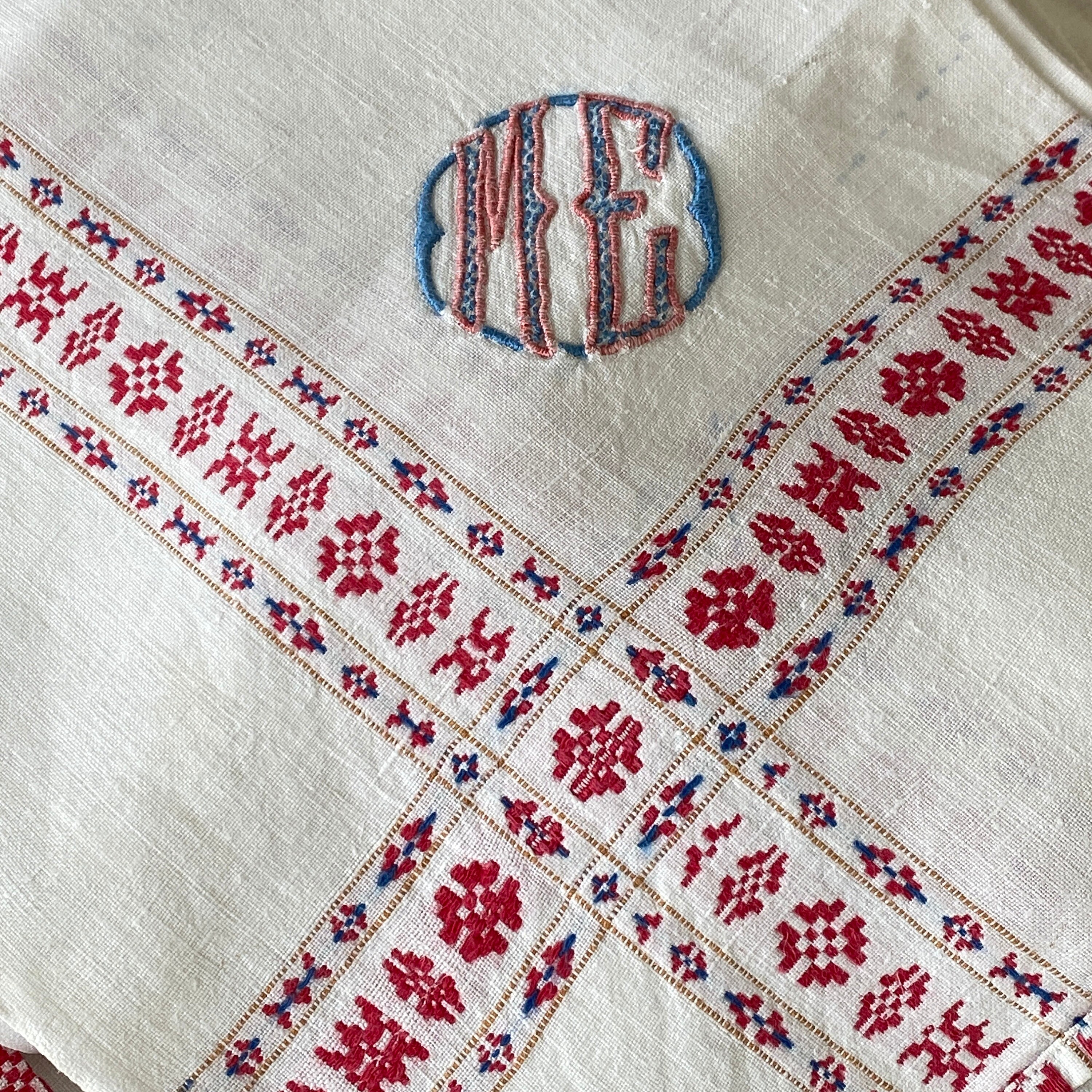 ヴィンテージ・テーブルクロス&ナプキン　リネン　コットン banner-5.jpg