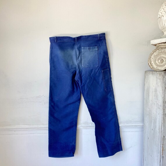 Amazing Blue moleskin pants work wear workwear French… Gem