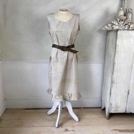 Striped Vintage Cotton Slip Dress French Workwear… - image 10