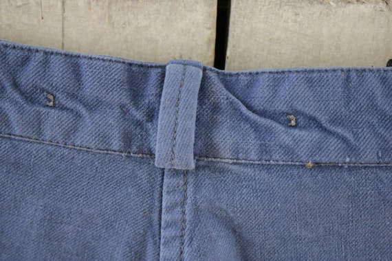 French Work Wear Large Pants Workwear Dark Blue Denim Jeans - Etsy
