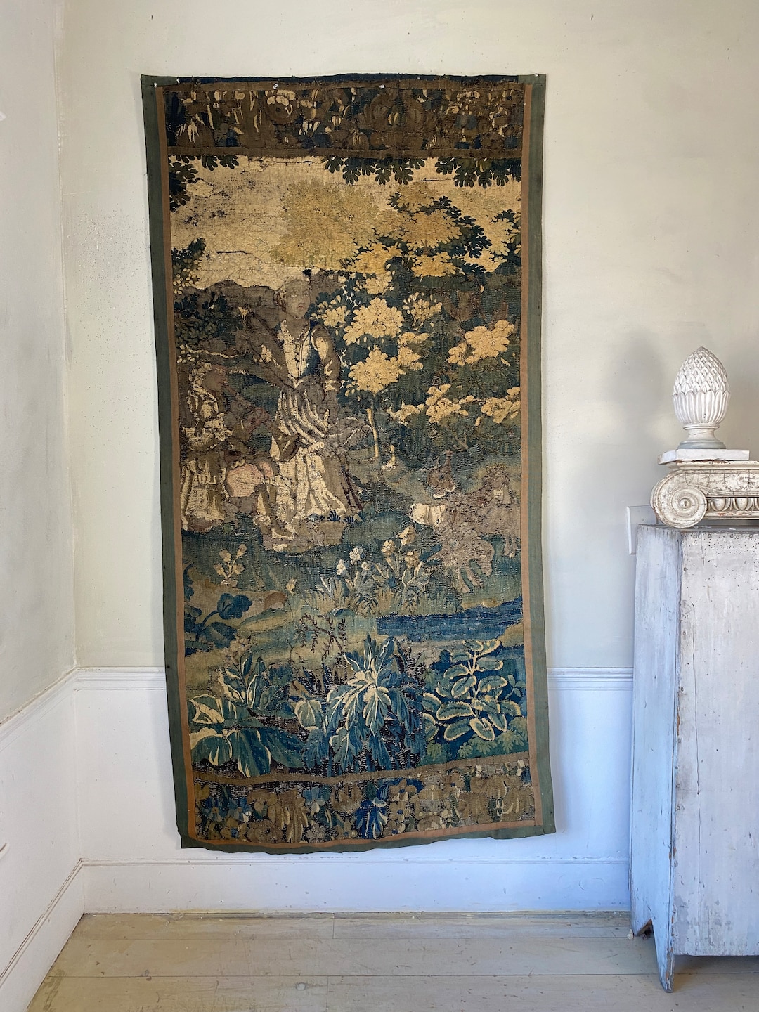 1600年代+1700年代18世紀のヴェルデュールアンティークオービュッソン