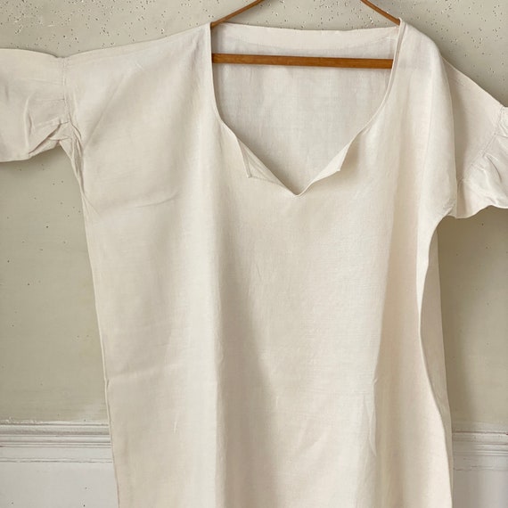 X LARGE ( 62 inch waist ) Natural linen chemise s… - image 2